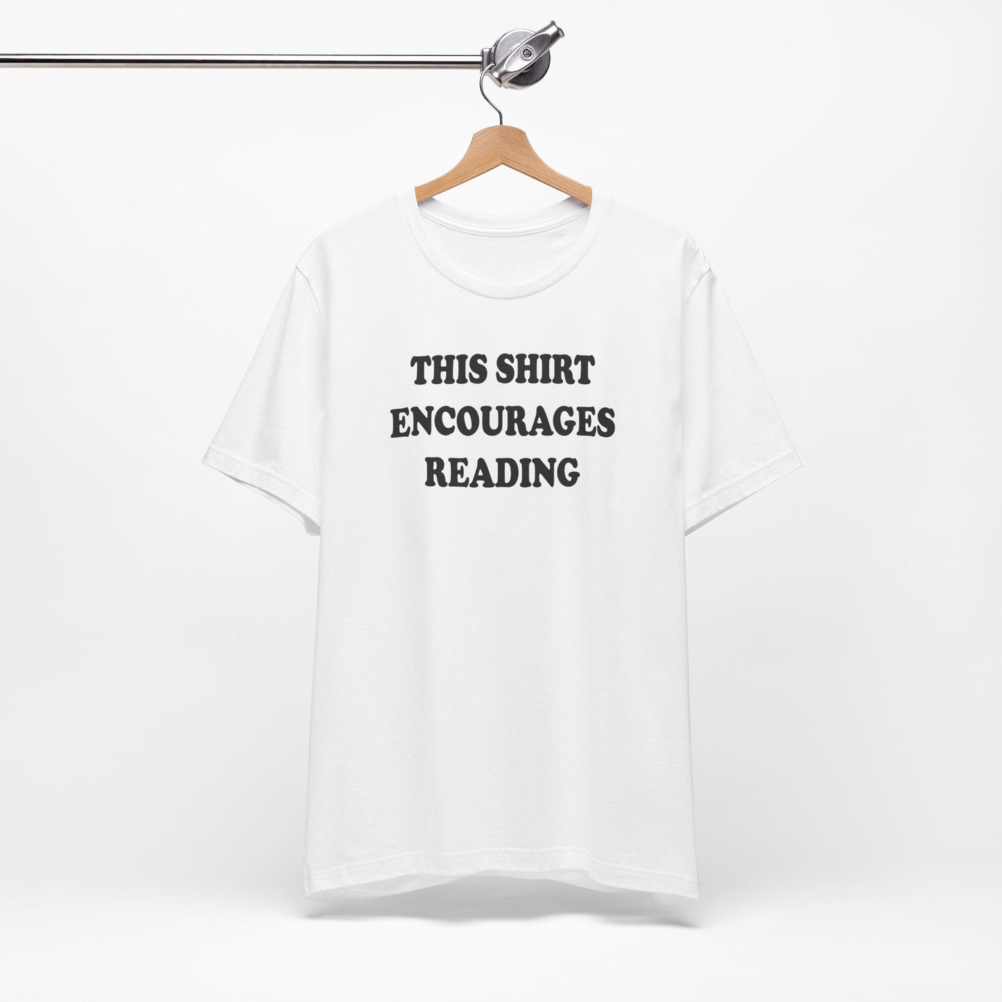 'This Shirt Encourages Reading' (Soft, Quality Bella & Canvas <Or Comparable> Unisex Tee)