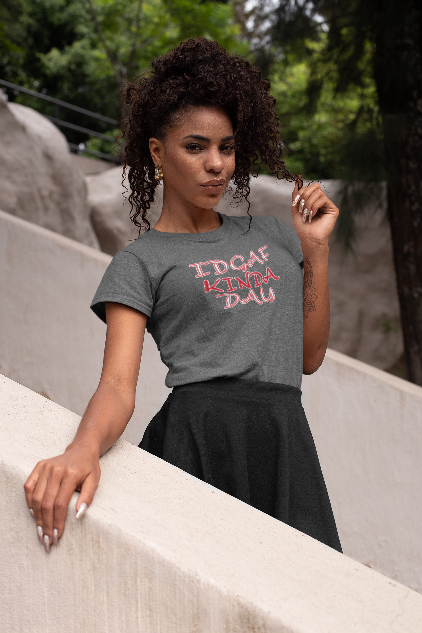 'IDGAF Kinda Day' (VS 2) (Soft, Quality Bella & Canvas <Or Comparable> Unisex Tee)