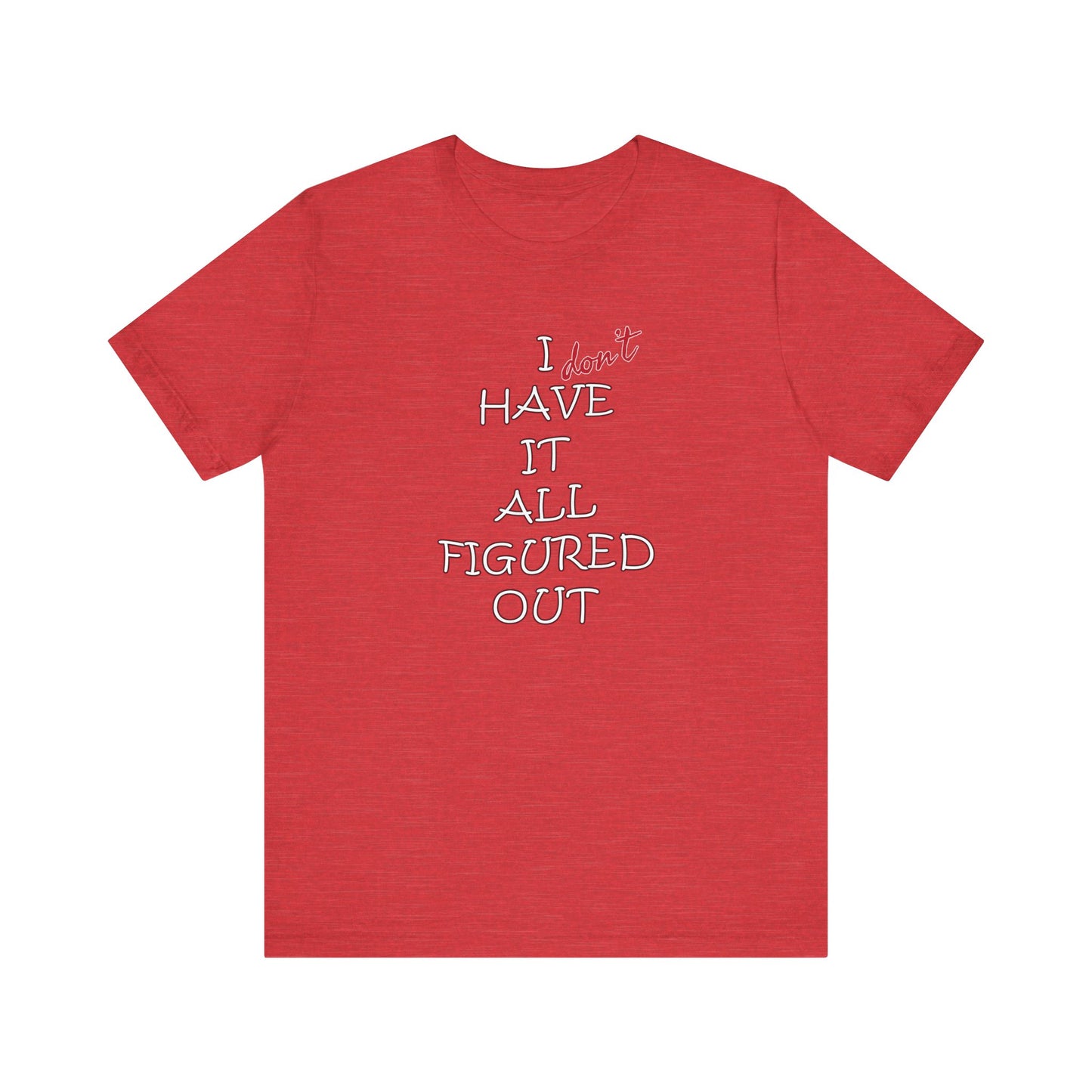 'I Have It All Figured Out' (Soft, Quality Bella & Canvas <Or Comparable> Unisex Tee)