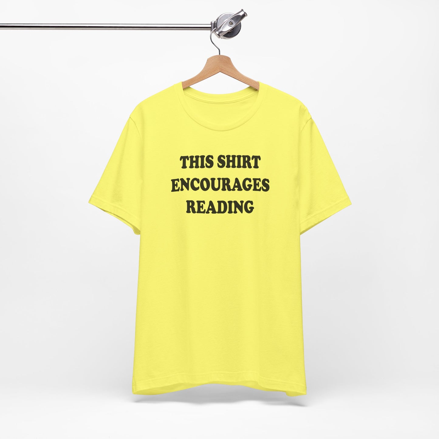 'This Shirt Encourages Reading' (Soft, Quality Bella & Canvas <Or Comparable> Unisex Tee)