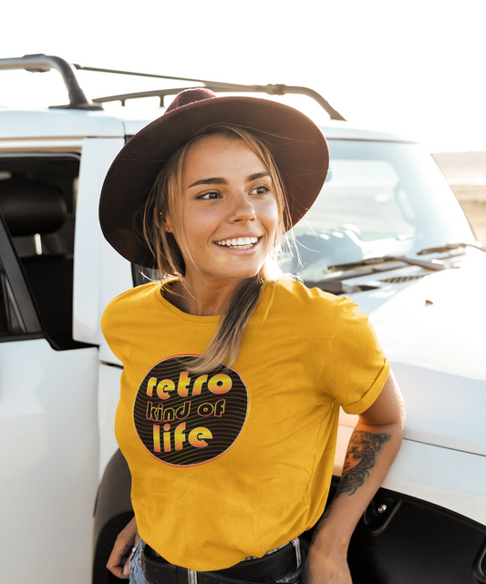 'Retro Kind Of Life' (Soft, Quality Bella & Canvas <Or Comparable> Unisex Tee)