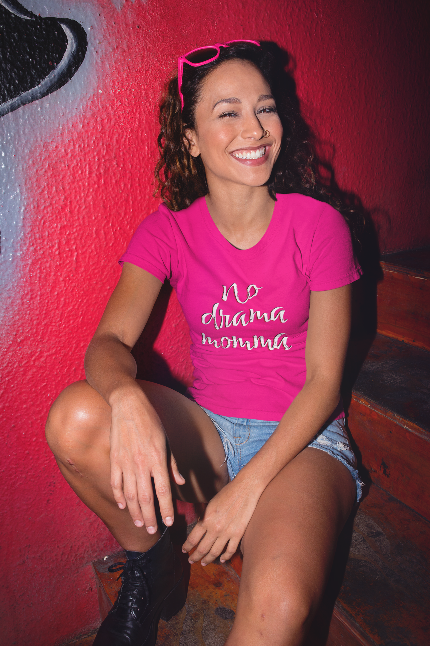 'No Drama Momma' (Soft, Quality Bella & Canvas <Or Comparable> Unisex Tee)
