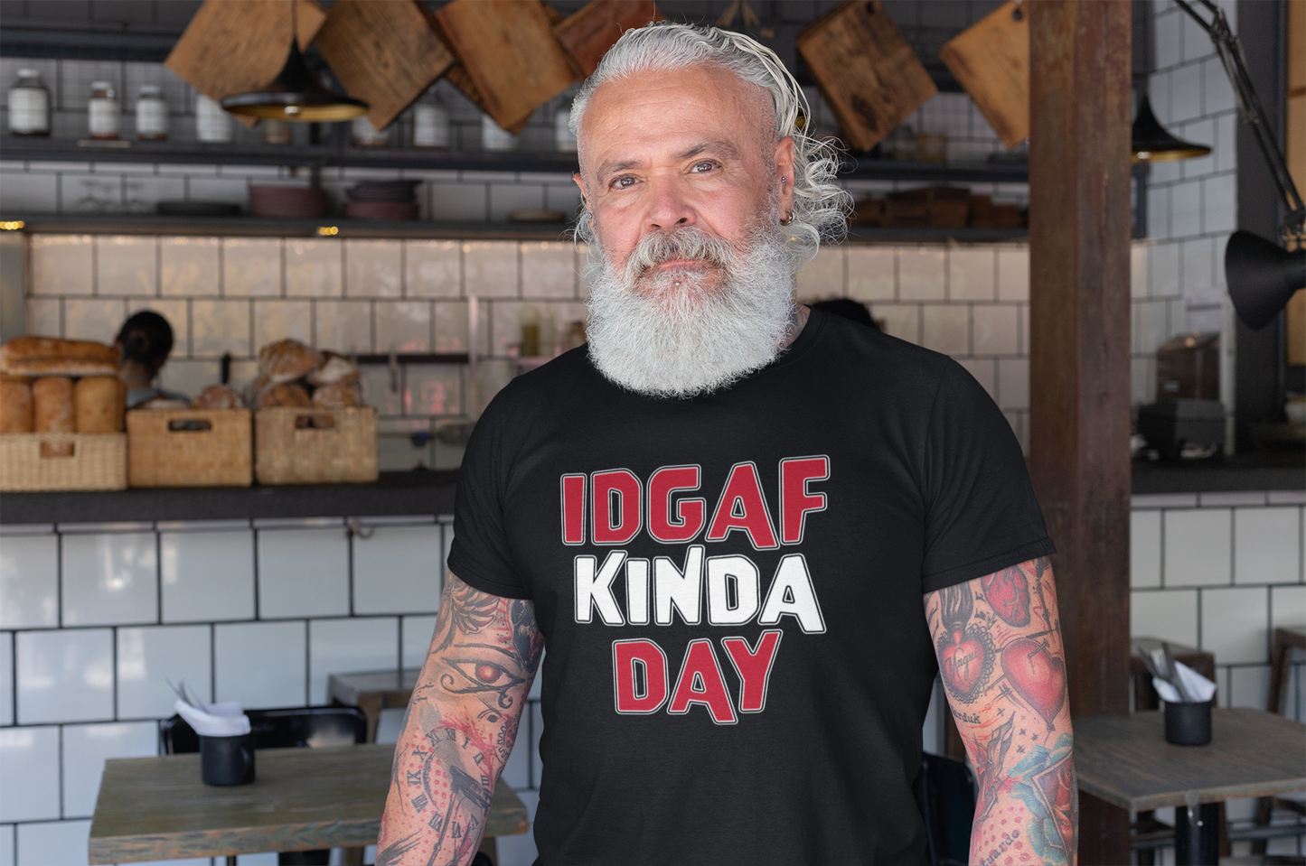 'IDGAF Kinda Day' (VS 1) (Soft, Quality Bella & Canvas <Or Comparable> Unisex Tee)