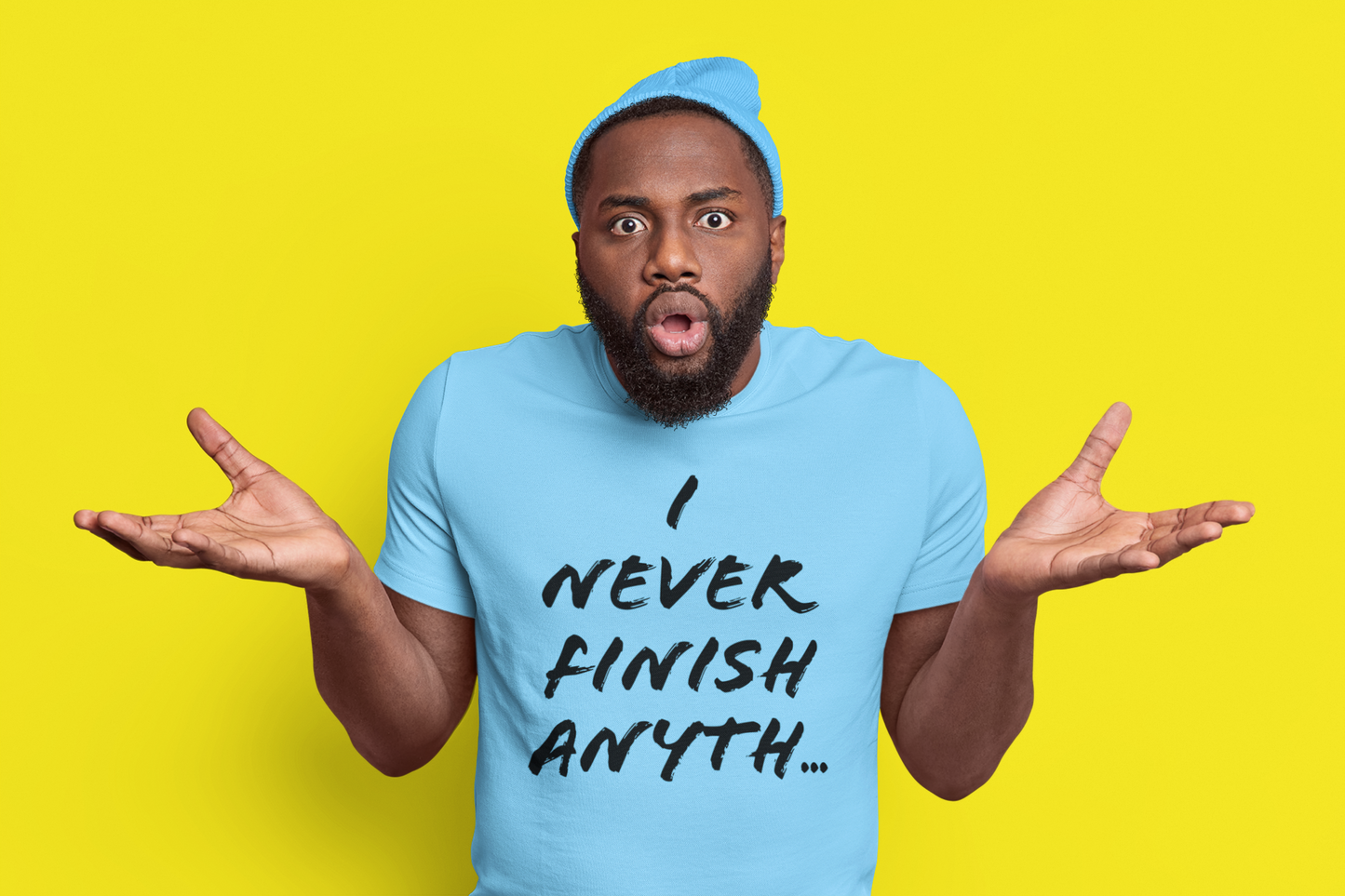 'I Never Finish Anythi...'  (Soft, Quality Bella & Canvas <Or Comparable> Unisex Tee)