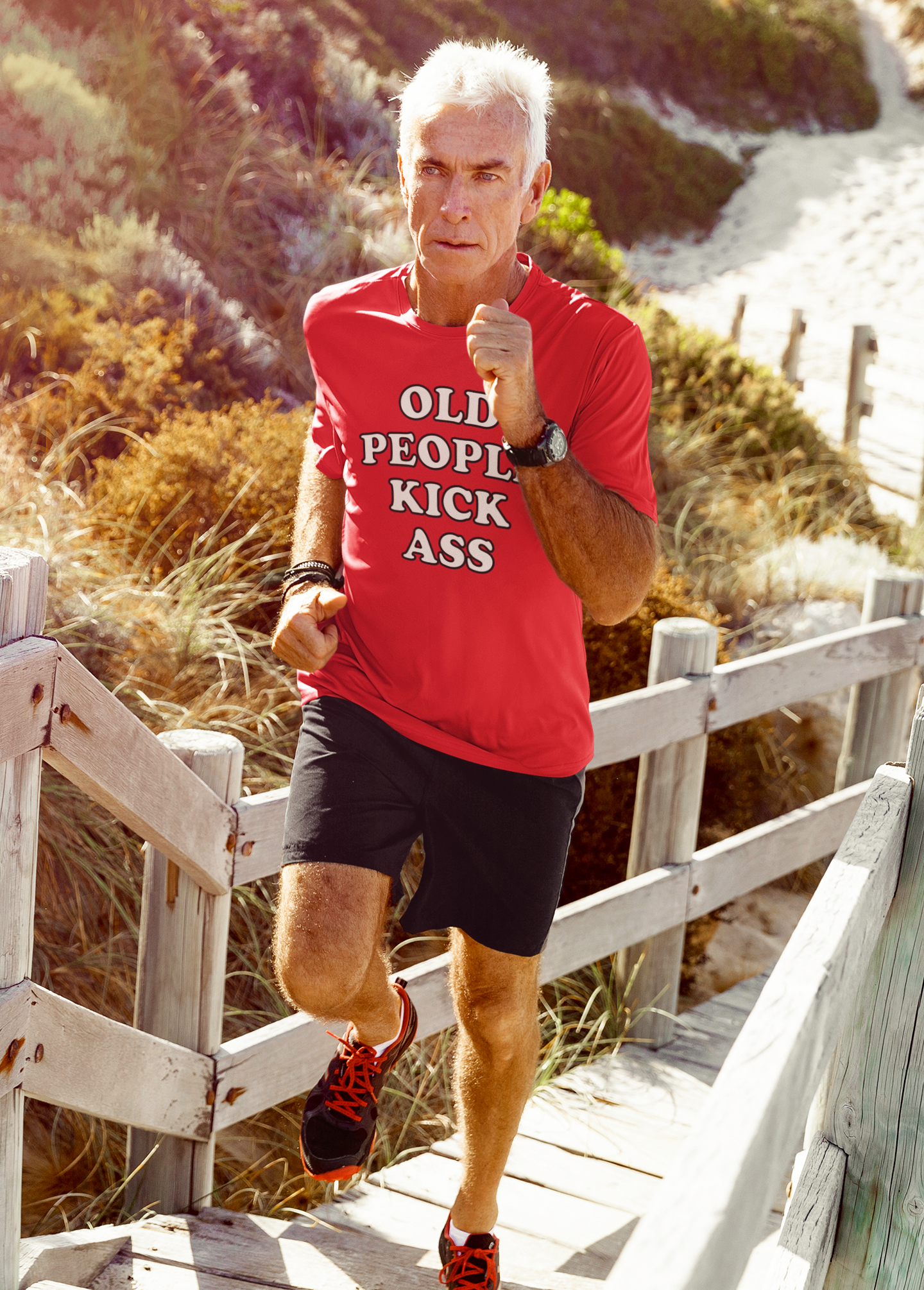 'Old People Kick Ass' (Soft, Quality Bella & Canvas <Or Comparable> Unisex Tee)