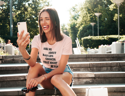 'Ask Me About Bad Life Decisions. That Might Be Fun.' (Soft, Quality Bella & Canvas <Or Comparable> Unisex Tee)